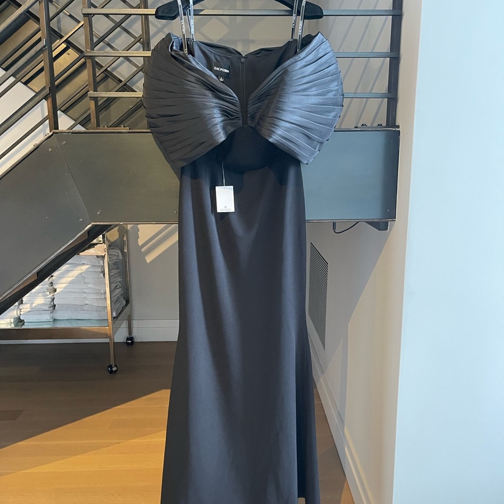 Elegant Black Zac Posen Evening Dress WITH TAGS